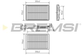 BREMSI FA0605 - FILTRO DE AIRE