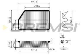 BREMSI FA0607 - FILTRO DE AIRE