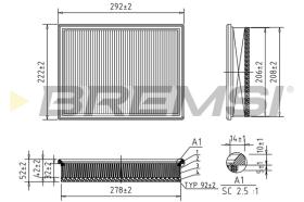 BREMSI FA0610 - FILTRO DE AIRE