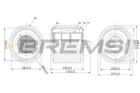 BREMSI FA0625 - FILTRO DE AIRE