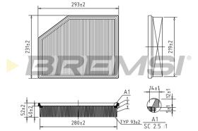 BREMSI FA0626 - FILTRO DE AIRE