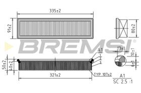 BREMSI FA0630 - FILTRO DE AIRE