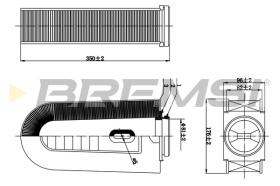 BREMSI FA0631 - FILTRO DE AIRE