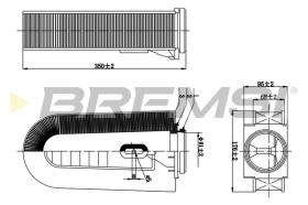 BREMSI FA0632 - FILTRO DE AIRE