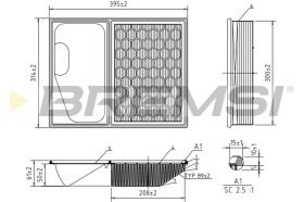 BREMSI FA0641 - FILTRO DE AIRE