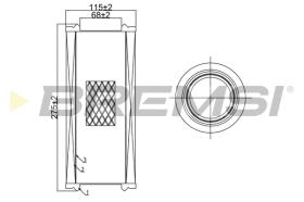 BREMSI FA0643 - FILTRO DE AIRE