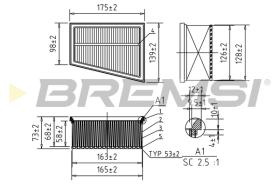 BREMSI FA0644 - FILTRO DE AIRE