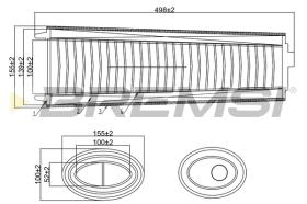 BREMSI FA0646 - FILTRO DE AIRE