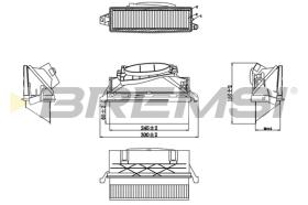 BREMSI FA0647 - FILTRO DE AIRE