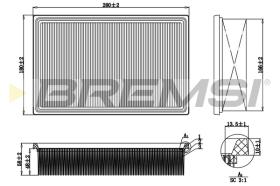 BREMSI FA0648 - FILTRO DE AIRE