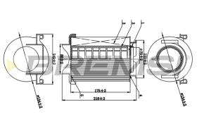 BREMSI FA0653 - FILTRO DE AIRE