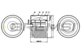 BREMSI FA1070 - FILTRO DE AIRE