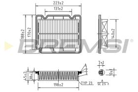 BREMSI FA1072 - FILTRO DE AIRE