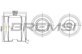 BREMSI FA1074 - FILTRO DE AIRE