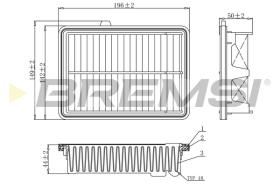 BREMSI FA1079 - FILTRO DE AIRE