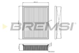 BREMSI FA1081 - FILTRO DE AIRE