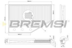 BREMSI FA1085 - FILTRO DE AIRE