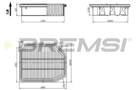 BREMSI FA1089 - FILTRO DE AIRE