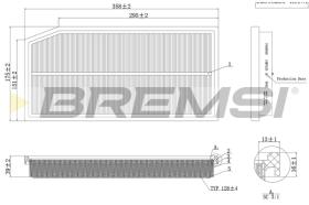 BREMSI FA1124 - FILTRO DE AIRE