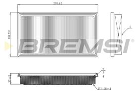 BREMSI FA1127 - FILTRO DE AIRE