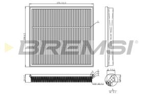 BREMSI FA1131 - FILTRO DE AIRE