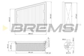 BREMSI FA1151 - FILTRO DE AIRE