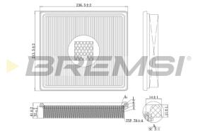 BREMSI FA1163 - FILTRO DE AIRE