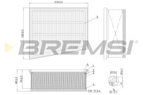 BREMSI FA1166 - FILTRO DE AIRE