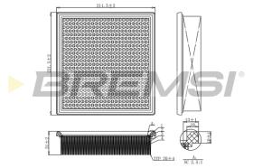 BREMSI FA1171 - FILTRO DE AIRE