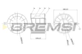 BREMSI FA1174 - FILTRO DE AIRE