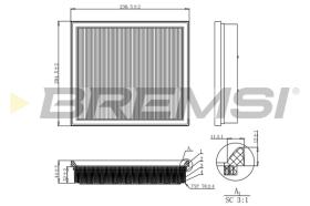 BREMSI FA1181 - FILTRO DE AIRE