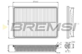 BREMSI FA1207 - FILTRO DE AIRE