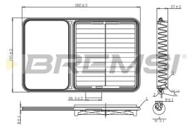 BREMSI FA1209 - FILTRO DE AIRE