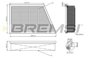 BREMSI FA1210 - FILTRO DE AIRE