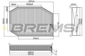 BREMSI FA1217 - FILTRO DE AIRE