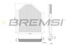 BREMSI FA1219 - FILTRO DE AIRE