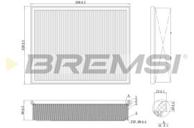 BREMSI FA1225 - FILTRO DE AIRE