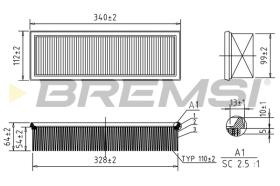 BREMSI FA1234 - FILTRO DE AIRE