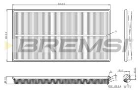 BREMSI FA1244 - FILTRO DE AIRE