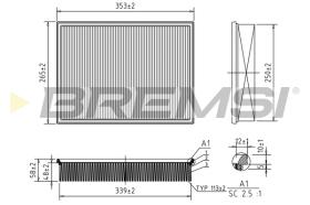 BREMSI FA1246 - FILTRO DE AIRE