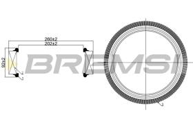 BREMSI FA1259 - FILTRO DE AIRE