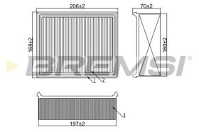 BREMSI FA1262 - FILTRO DE AIRE