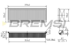 BREMSI FA1265 - FILTRO DE AIRE