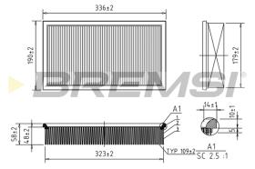 BREMSI FA1370 - FILTRO DE AIRE