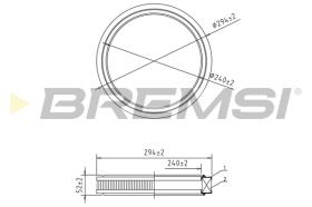 BREMSI FA1372 - FILTRO DE AIRE