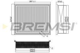 BREMSI FA1378 - FILTRO DE AIRE