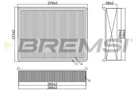 BREMSI FA1380 - FILTRO DE AIRE