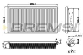 BREMSI FA1688 - FILTRO DE AIRE