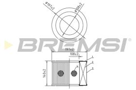 BREMSI FA2043 - FILTRO DE AIRE