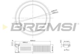 BREMSI FA2068 - FILTRO DE AIRE